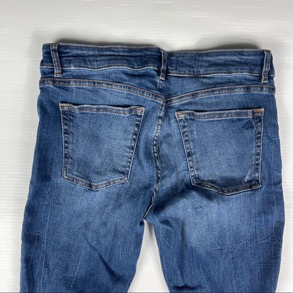 DL1961 Premium Denim Florence Instasculpt Skinny Jeans Strive Blue Frayed HEMMED - Picture 6 of 16